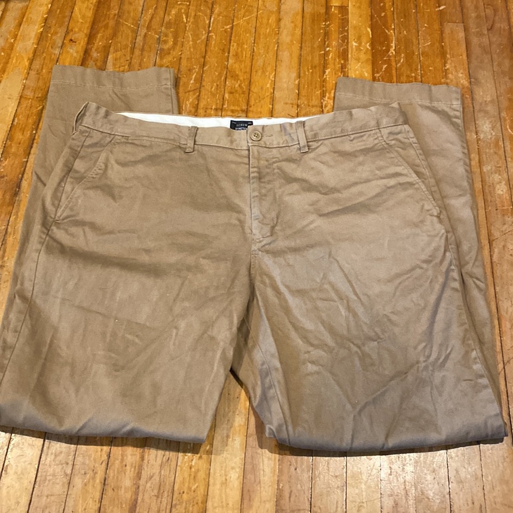 J. Crew men’s khaki pants, stretch straight fit 36x32